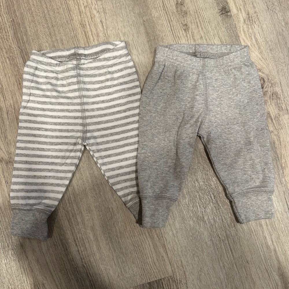 Lamaze Gray and Striped Kids Joggers